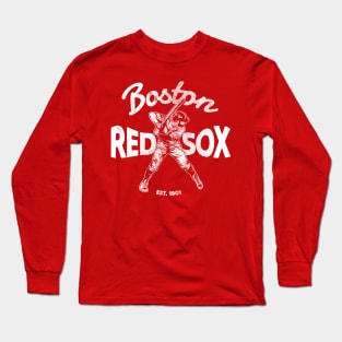 bos ton red sox - white vintage Long Sleeve T-Shirt